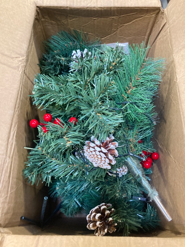 Photo 1 of 2 Pack Pre- Christmas Tree with Remote, Battery Operated with Timer, Smart Multi-Color & Warm White Lights, Music Sync, Artificial Christmas Tree for Outdoor Porch, Urn Filler, Xmas Decor