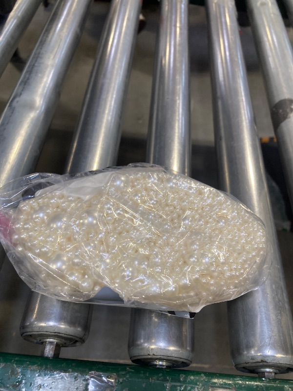 Photo 1 of 2000PCS Pearls for Crafting, Ivory No Hole Beads for Centerpieces Vases, Assorted Sizes Bulk Fake Pearls Beads for Vase Filler, Candles Centerpiece, DIY Crafts, Jewelry Making (4/6/8/10/14/20mm)