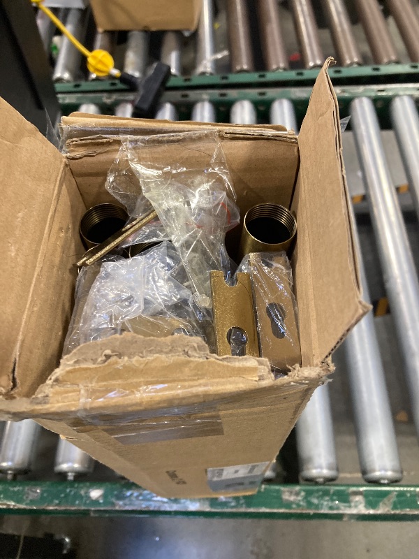 Photo 1 of 2 Pack Warm Gold Curtain Rods for Windows 48 to 84 Inches Adjustable Length Heavy Duty 1" Diameter Brass Window Curtain Rod with Solid Metal Finials for Outdoor Farmhouse Bedroom Kitchen Living Room