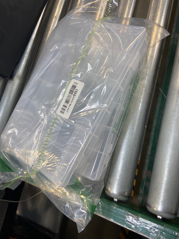 Photo 1 of 2 Pack 36 Grids Clear Plastic Organizer Box with Adjustable Dividers, Small Craft Organizers and Storage, Compartment Container for Bead, Nail, Jewelry, Art, DIY Crafts, Fishing Tackle, Small Items