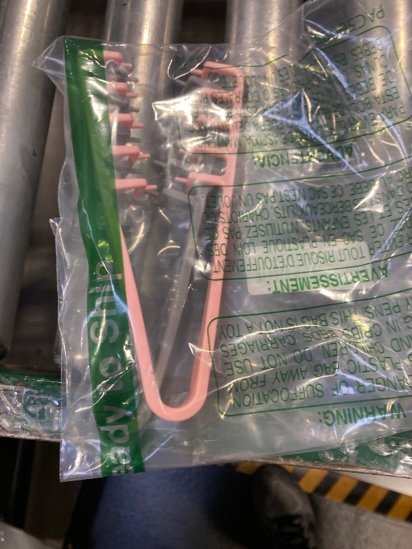 Photo 1 of ?Texture Comb, Volumizing Wide-Tooth Hair Texture Styling Comb, Men's Fluffy Texture Hair Styling Appliances, Grooming Accessory Styling For Women. 2pcs/Grey+Pink