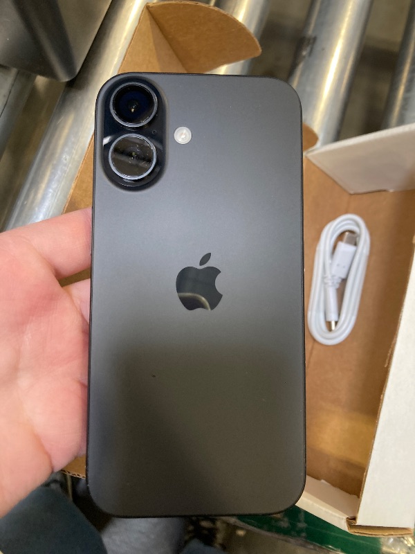Photo 1 of Apple iPhone 16, US Version, 128GB, Black - Unlocked (Renewed)