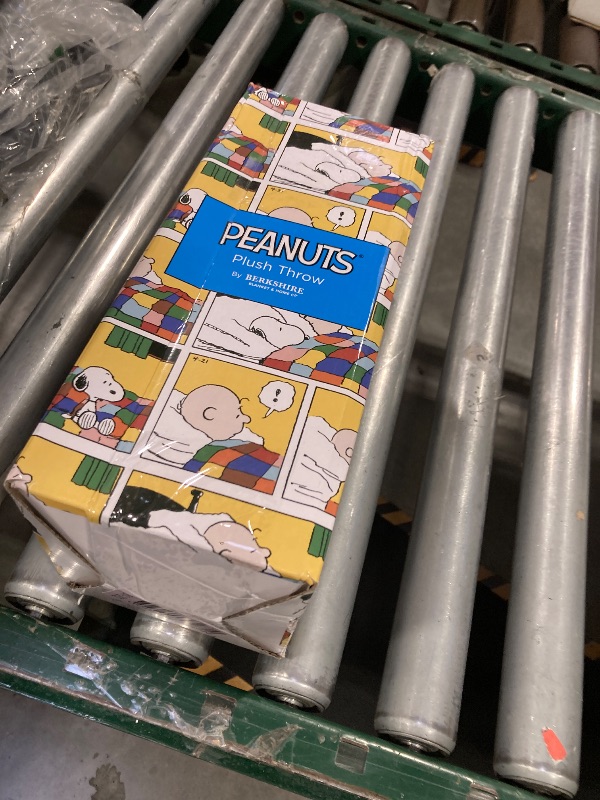 Photo 1 of Berkshire Peanuts® Ultra Plush Thick Faux Rabbit Fur Snoopy Throw Blanket, Cozy Grace Fur Collection Throw for Bed, Couch & Sofa(50”×60”,Classic Snoopy Buffalo Plaid Large Red Black)