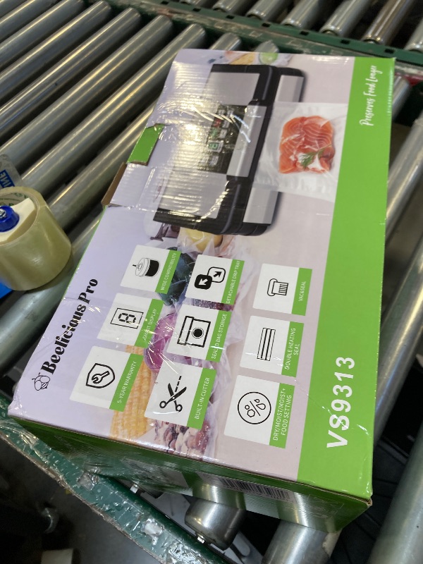 Photo 1 of 95kPa Vacuum Sealer Machine with AquaLock Technology, for Moist Seals, 2X Seal & 130W, Fully Automatic Food Sealer, Built-In Cutter, Bag Storage & Hose, Precision Sealing, 2 Bag Rolls,Stainless Steel