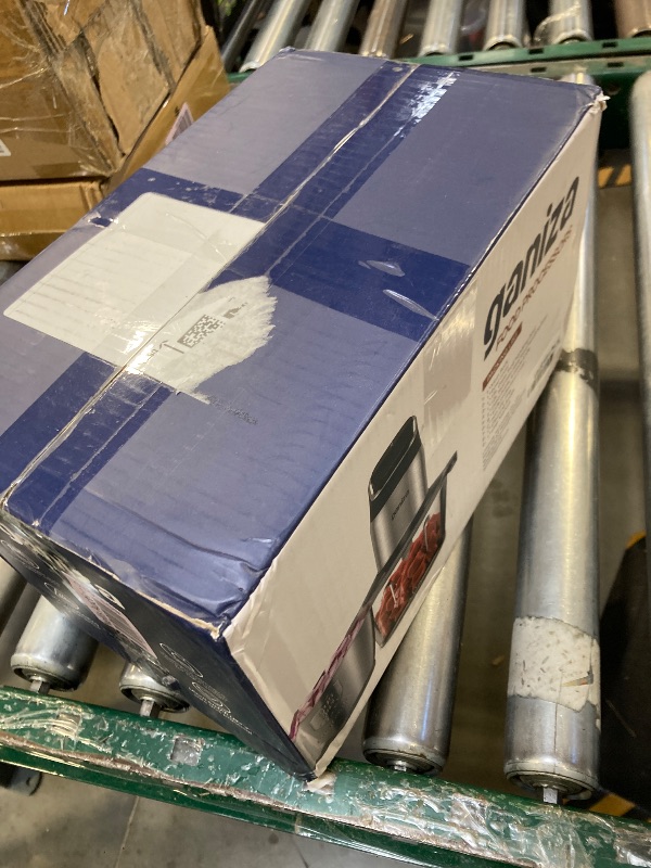 Photo 1 of Ganiza Food Processor, 2-Speed Food Chopper Meat Grinder with 8 Cup Stainless Steel & 8 Cup Glass Bowls, Upgraded Button & Smart Overheat Protection Light - Includes Clean Brush, 2 Sets of Blades