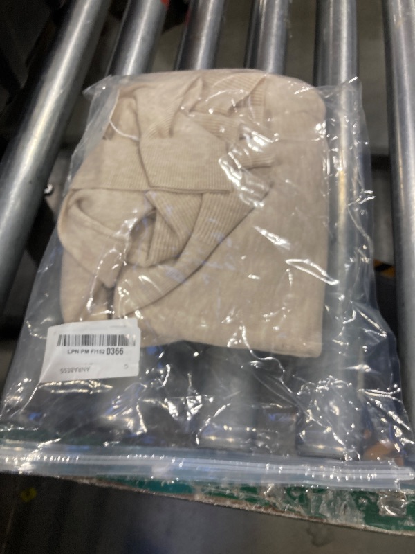 Photo 1 of ANRABESS Womens Long Sleeve Polo Sweaters Knit Button Shirt Lightweight Dressy Casual Basic Pullover Tops 2025 Fall Fashion Almond Large