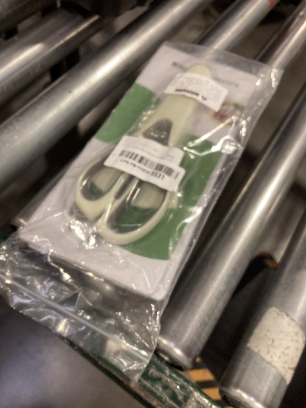 Photo 1 of 2 Pcs Heavy Duty Kitchen Shears with Magnetic Holder for Fridge, Multi-function Kitchen Magnetic Scissors for Food - Come Apart Design, Rust-Resistant (White and Green)