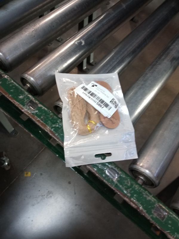 Photo 1 of 100Pcs Handmade with Love Tags Paper Hanging Tags with String 1.2” Round Brown Gift Labels with 66 ft String Personalized Handmade Tags for Crafts Candle Tins Wedding Birthday Party Favors