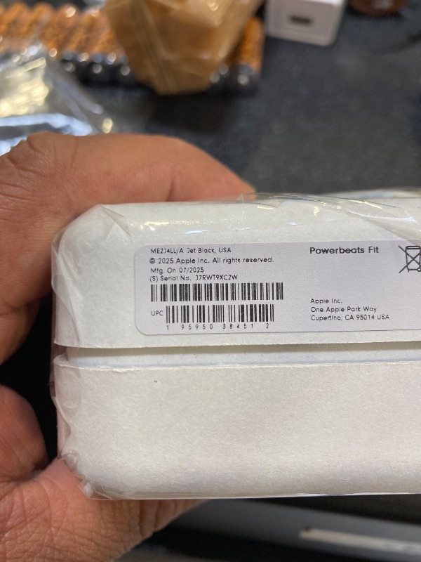 Photo 1 of **only one earbud works---PARTIAL SET---**Beats Powerbeats Fit - Wireless Noise Cancelling Workout Earbuds with Secure-Fit Wingtips, Up to 30-Hour Battery Life, Sweat & Water Resistant, Apple & Android Compatible - Jet Black