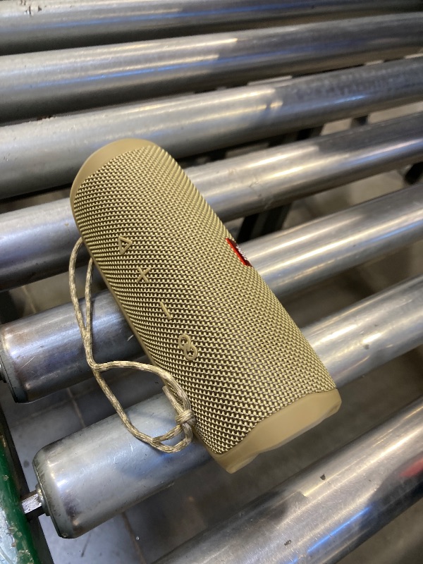 Photo 1 of SEE NOTES,,,,,,,,JBL Flip 5 Sand (Renewed) – Portable Bluetooth Speaker with Bold Sound, Waterproof Design & 12 Hours of Playtime
