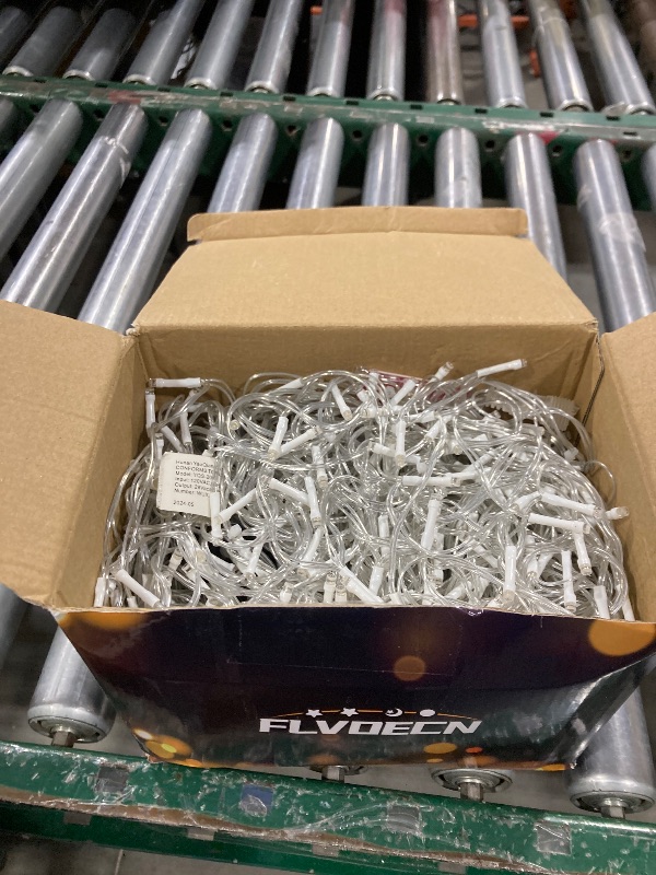 Photo 1 of 1600 LED 164FT Outdoor Christmas Lights Plug in 8 Modes with Timer Dimmable Christmas Decorations Waterproof Indoor Curtain String Lights for Roof Porch Garden Holiday Wedding Party Decor Warm White