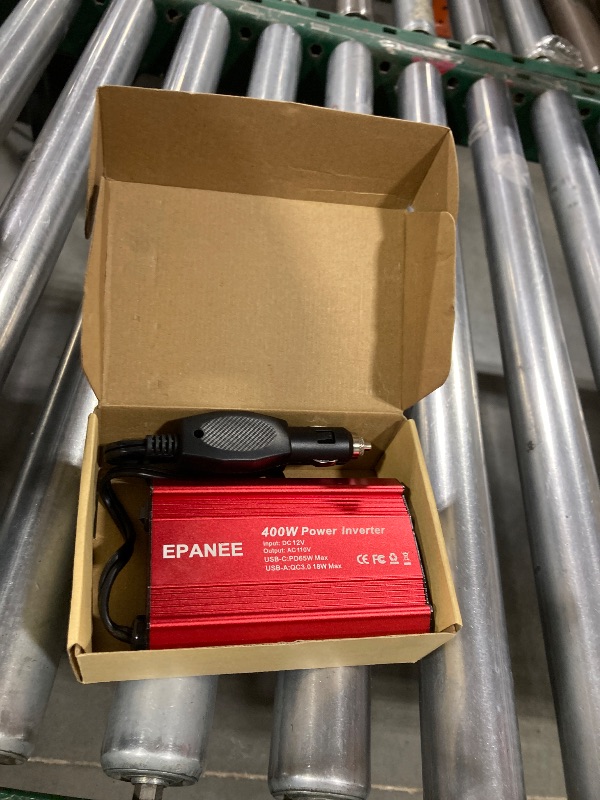 Photo 1 of 400W Power Inverter 12V DC to 110V AC, Car Charger Plug in Adapter Outlet with PD 65W USB-C&QC 18W Port, Portable Power Converters for Laptop Vehicles Camping Road Trip Essentials Adults