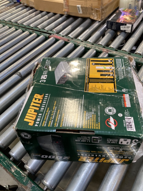 Photo 1 of 3000 Watt Power Inverter 12V DC to 110V/120V AC Converter Peak Power 6000W Car Inverter with LCD Display 2 AC Outlets USB Port Cables Included for RV,Truck,Off-Grid Solar System Remote Controller