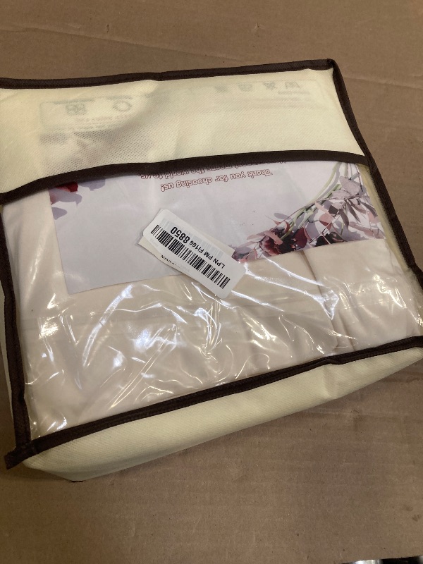 Photo 1 of 20x10ft Wrinkle Free Ivory Backdrop Curtain for Parties Soft Fabric Drapes Wedding Ivory Curtain Backdrop for Birthday Party Decorations Background for Photography 5x10ft,4 Panels