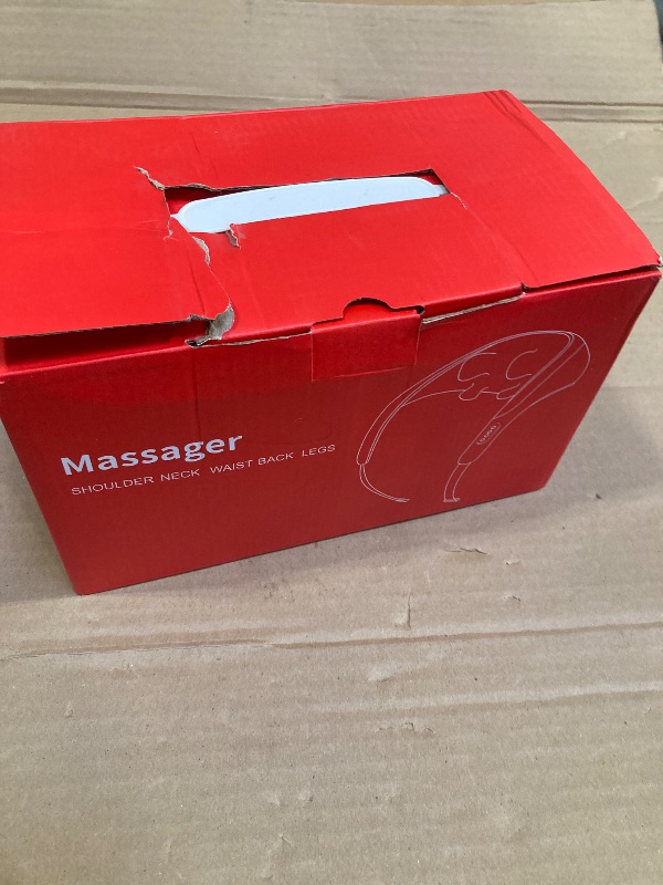 Photo 1 of 4D Wireless Deep Tissue Kneading Neck Massager with Heating Function, Shiatsu and Shoulder Massage Pillow,Back and Leg Pain Relief, Body Muscle Pain Relief, Perfect Gifts for Men Women. (White?