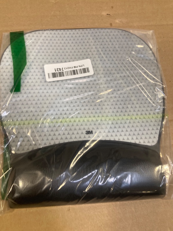 Photo 1 of 3M Precise Mouse Pad with Gel Wrist Rest, Soothing Gel Comfort with Durable, Easy to Clean Leatherette Cover, Optical Mouse Performance and Battery Saving Design, 9.2" x 8.7", Black (MW310LE)