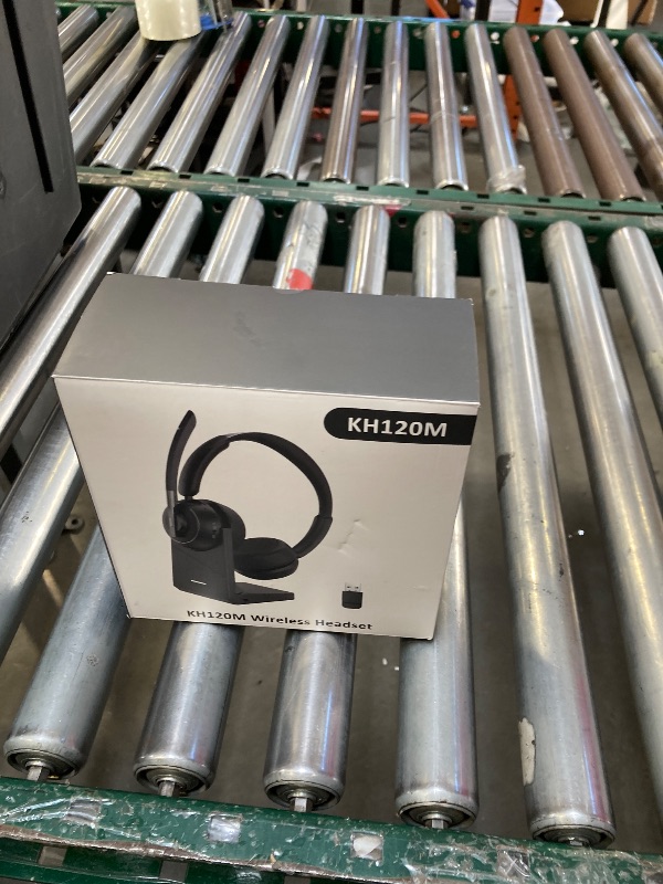 Photo 1 of (2025 Upgraded) Wireless Headset with Mic for Work, Bluetooth Headset with Noise Canceling Microphone with Dongle, Charging Base & Mic Mute, Wireless Headphones for Work from Home/PC/Computer