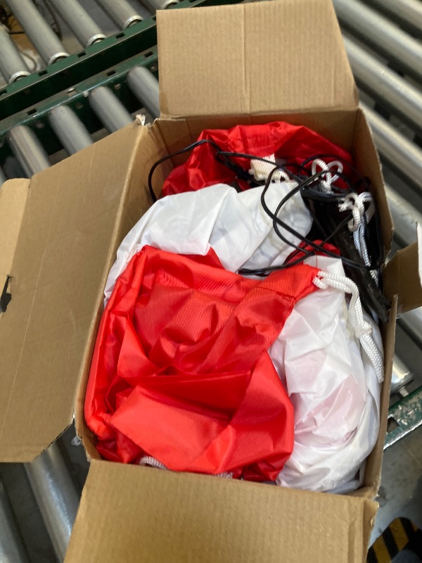 Photo 1 of 9.7 FT Christmas Inflatables Santa Helicopter Outdoor Decorations, Blow Up Santa Claus Flying Airplane with Gift Bag and Built-in LED Lights, Xmas Yard Lawn Garden Home Holiday Party Decor