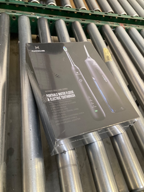 Photo 1 of 2-1 Oral Clean Kit- Water Dental flosser & Electric Toothbrush Combo- Brushing & Flossing- for Teeth Cleaning and Gum Health (Black)