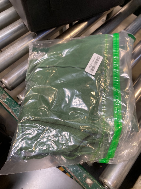 View 2 of ***MISSING SWEATER *** LovelyWholesale Women Sweatsuits 2 Piece Set Zip Up Sweatshirt and Wild Leg Sweatpants Set Green X-Large