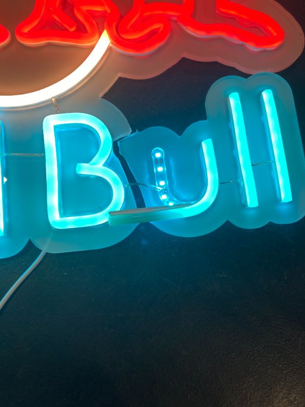 Photo 1 of * PLEASE SEE NOTE * JFLLamp Drinks Neon Signs for Wall Decor Neon Lights for Bedroom Led Business Signs Suitable for Man Cave Bar Pub Restaurant Christmas Gift Art