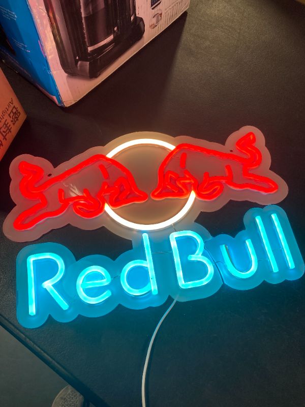 Photo 1 of * PLEASE SEE NOTE * JFLLamp Drinks Neon Signs for Wall Decor Neon Lights for Bedroom Led Business Signs Suitable for Man Cave Bar Pub Restaurant Christmas Gift Art