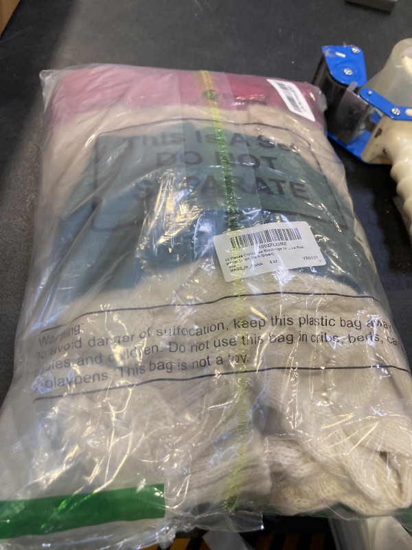 Photo 1 of 12 Pieces Christmas Stockings 14.5 Inch Cable Knitted Xmas Stockings Christmas Stockings Hanging Xmas Stockings for Christmas Fireplace Office Holiday Decoration (Wine Red, White, Linen, Dark Green)