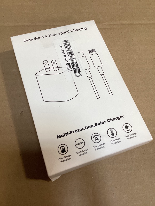 Photo 1 of [Apple MFi Certified]Long iPhone Fast Charging Cable,3Pack 20W Phone Charger USB C Charger Block Plug+6Foot Type C to Lightning Cord for iPhone 14/Pro/Pro Max/Plus/13/12/11/XS/XR/X/SE2022/iPad/AirPods