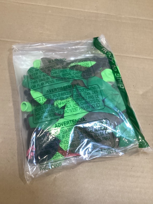 Photo 1 of ALL-IN-1 Pixel Balloon Arch Kit with BONUS Creeper & Game Controller Balloons for Miner Birthday Decorations - Green Brown Black Balloons for Pixel Birthday Decorations & Video Game Party Supplies