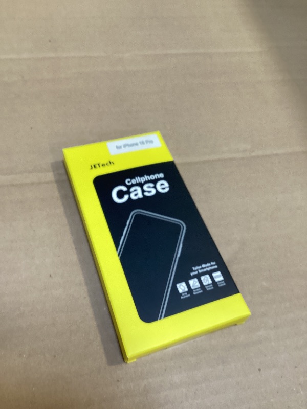Photo 1 of JETech Case for iPhone 16 Pro 6.3-Inch, Non-Yellowing Shockproof Phone Bumper Cover, Anti-Scratch Clear Back (Clear)