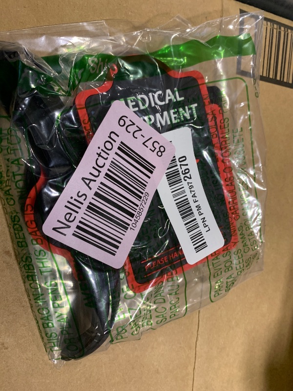 Photo 1 of 4-Pack Medical Equipment Luggage Tags with Detachable Info Card - Durable Rubber Medical ID Tags for Hospital Devices, Suitcases & Backpacks?Black?