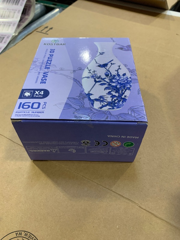 Photo 1 of 3D Puzzles for Adults, 160 Pieces 3D Puzzle Vase for Flowers, Unique Arts and Crafts for Adults, Unique Housewarning Gifts for Women & Men, Plastic Puzzle Vase for Home and Office Decor