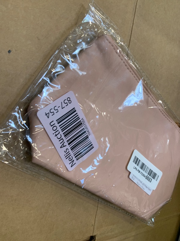 Photo 1 of 1pc  MAANGE A-Z Personalized Small Makeup Bag Initial PU Leather Make Up Bag Cute Cosmetic Bag For Women Trendy Makeup Pouch with Slip-in Pockets (Pink, P)