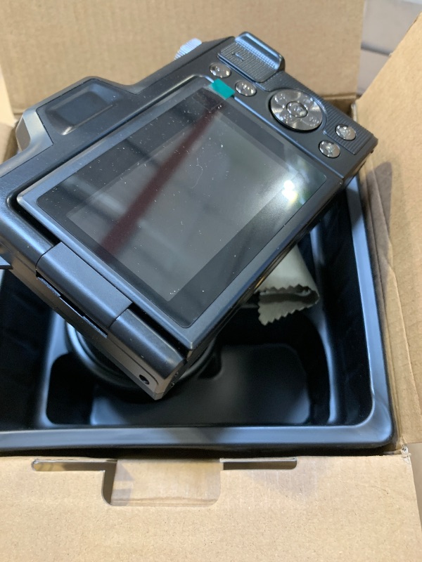 Photo 1 of 4K Digital Camera for Photography & Vlogging, 56MP Point and Shoot Digital Cameras with 180° Flip Screen, 16X Zoom Compact Travel Camera, Portable Cámara for Adults & Beginners with 32GB SD Card