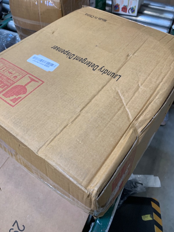 Photo 1 of 2 Pack Glass Laundry Detergent Dispenser,Sturdy glass Fabric Softener Dispenser With Leak Proof Pump,Reusable Container & Bamboo Stand-108Oz Big Laundry Soap Container For Washer Room Organization (2)