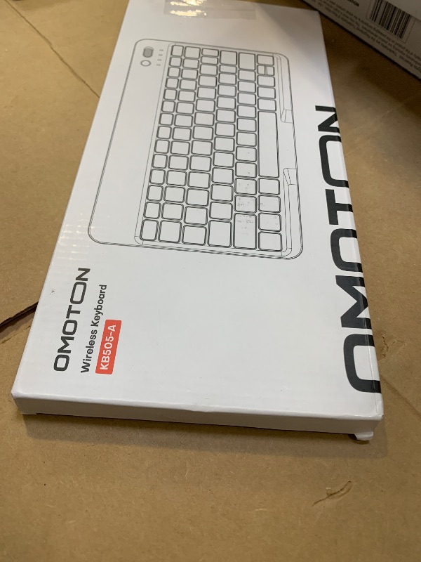 Photo 1 of OMOTON Bluetooth Keyboard for Tablet/Android/Windows/iOS, with 7 Colors Backlight Rechargeable Wireless Mini Keyboard for Galaxy Tab A9+/A9+ Plus/S9/S9 Plus/S9 FE, Black