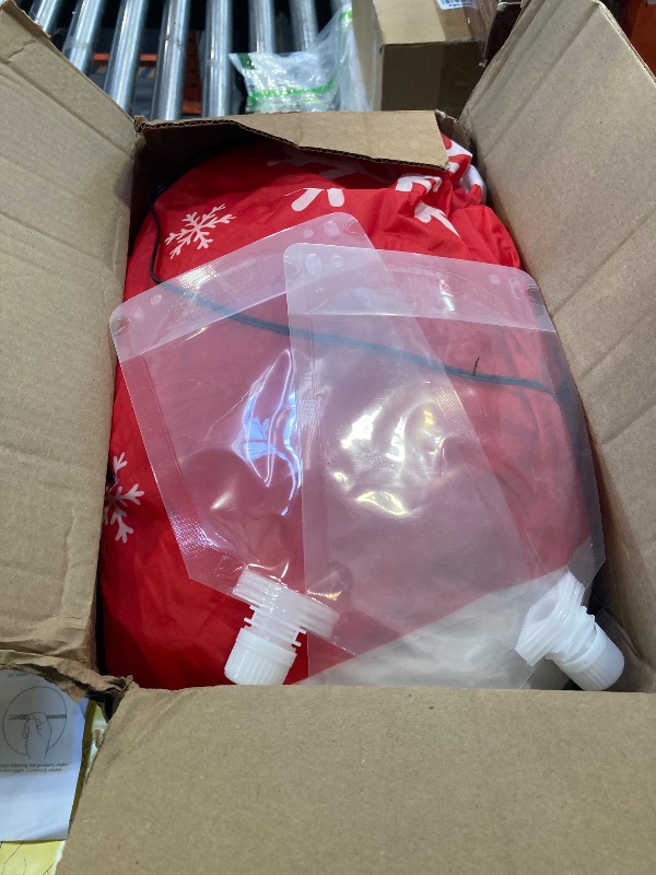 Photo 1 of 12FT Long Christmas Inflatables Decorations, Outdoor Santa Train Decoration, Giant Blow Up with with Built-in LED Lights for Yard Garden Lawn Holiday Decor