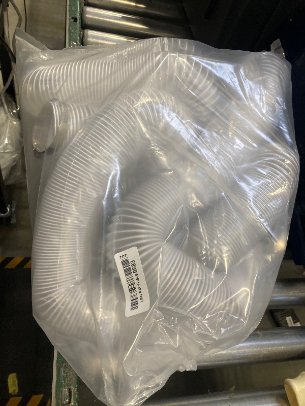 Photo 1 of 2 1/2" x 30' PVC Dust Collection Hose, Puncture Resistant Fume Collection Hose with 8 Pieces Stainless Steel Clamps, Clear Dust Collector for Woods Debris