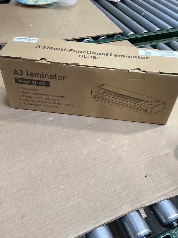 Photo 1 of 13 Inch Laminator Machine with Auto Paper Feed, Never Jam A3 Thermal & Cold Lamination, 20 Laminating Sheets, 10-in-1 Laminator with Cutter, Trimmer & Corner Rounder for Office School Home Use Black