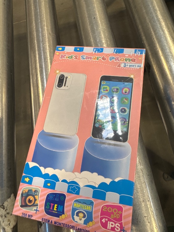 Photo 1 of 3.97" Touchscreen Kids Toys Smart Phone, Kids Phone with Games & Dual Camera, Toddler Toys Phone, Boys and Girls Learning Toy Phone for 3-9 Years Old (Pink)