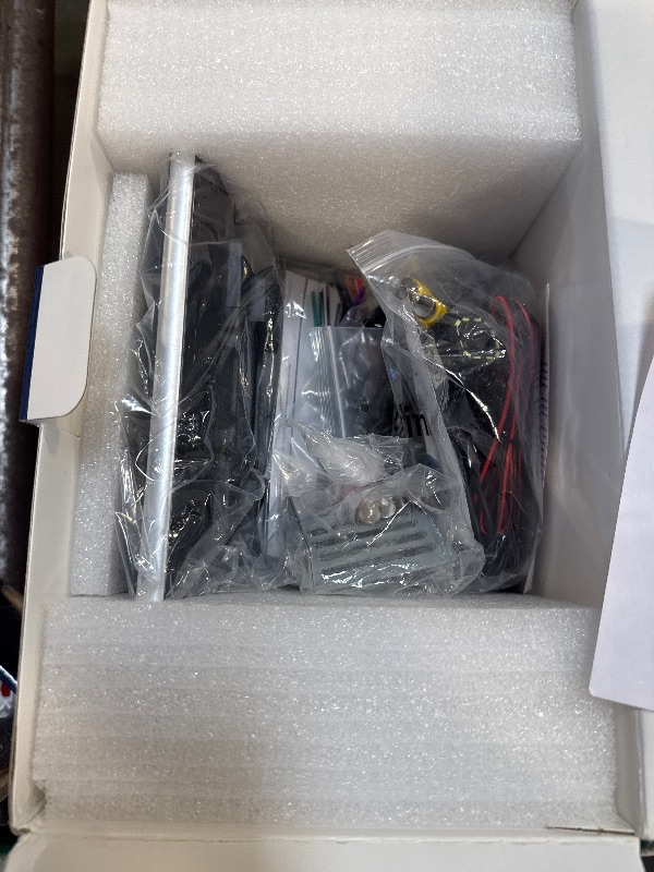 Photo 1 of 10.1 inch Single Din Car Stereo with CarPlay and Android Auto, 10 inch Touch Screen Radio with Mirror Link/1080P/EQ Audio/SWC/Bluetooth +Backup Camera+MIC