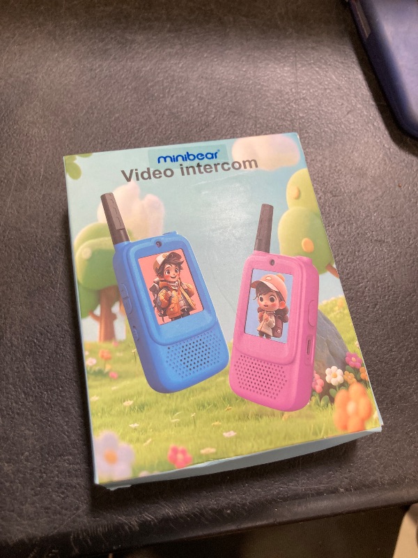 Photo 1 of Video Walkie Talkies for Kids, 2 Pack Rechargeable Kids Walkie Talkies Long Range Outdoor Christmas Birthday Toddler Toys Gifts for 3-12 Year Old Boys Girls for Outside, Camping, Travel, Hiking