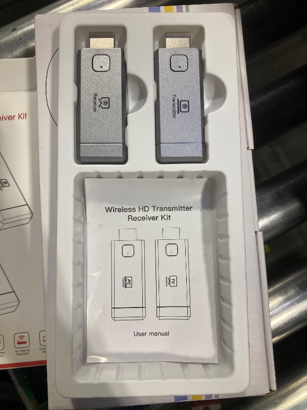 Photo 1 of 2025 Wireless HDMI Transmitter & Receiver Set – Supports 4K Decoding, 1080P OutputPlug-and-Play Portable 5G+2.4G Extender: Transmits Audio/Video from Laptops/Desktops/TV Boxes/Projectors to Displays