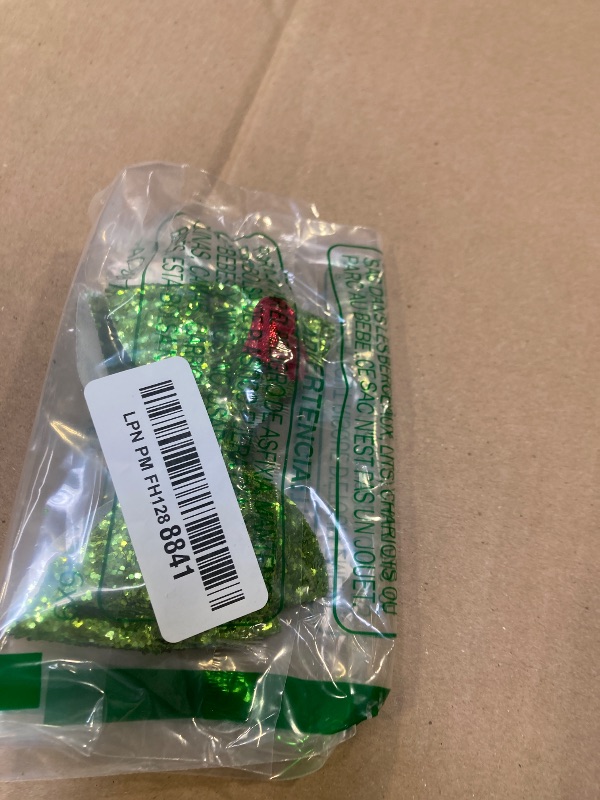 Photo 1 of 2PCS Green Glitter Bow Hair Clips with Red Heart – Holiday Sparkly Bow Set, Festive Green & Red Hair Accessories for Christmas Outfits (2 Pack)