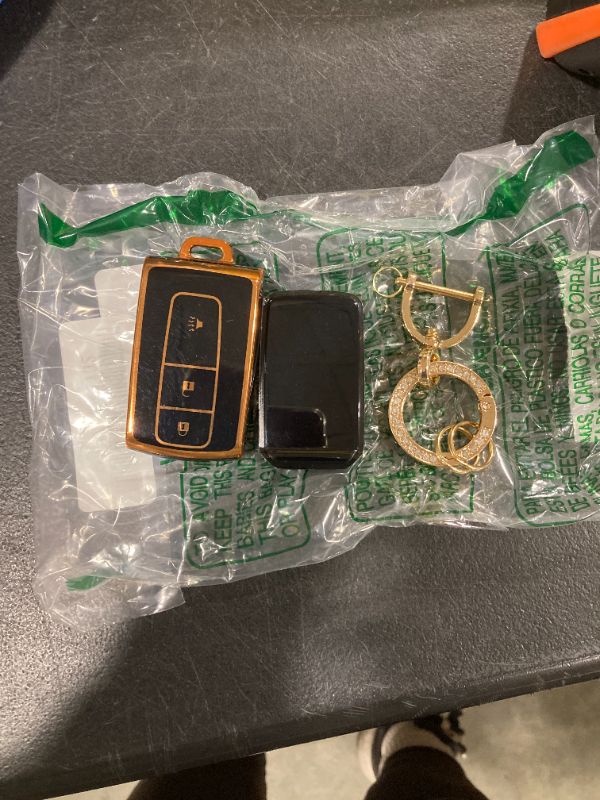 Photo 1 of WKEDQAF TPU for Toyota Key Fob Cover Compatible with Toyota Prius 2004 2005 2006 2007 2008 2009 (Black-T-a)