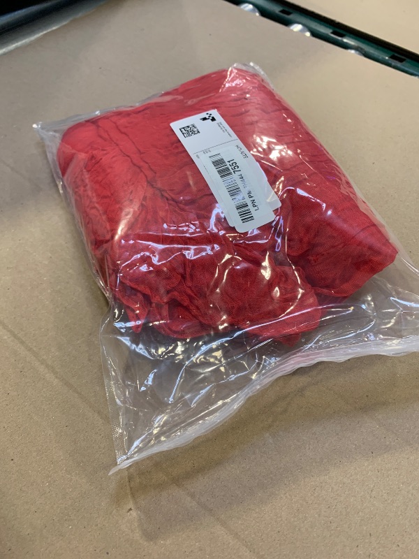 Photo 1 of 10FT Red Cheesecloth Table Runner 120 Inch Rustic Boho Gauze Cheese Cloth Table Runner for Wedding Baby Shower Bridal Shower Birthday Party Home Decorations