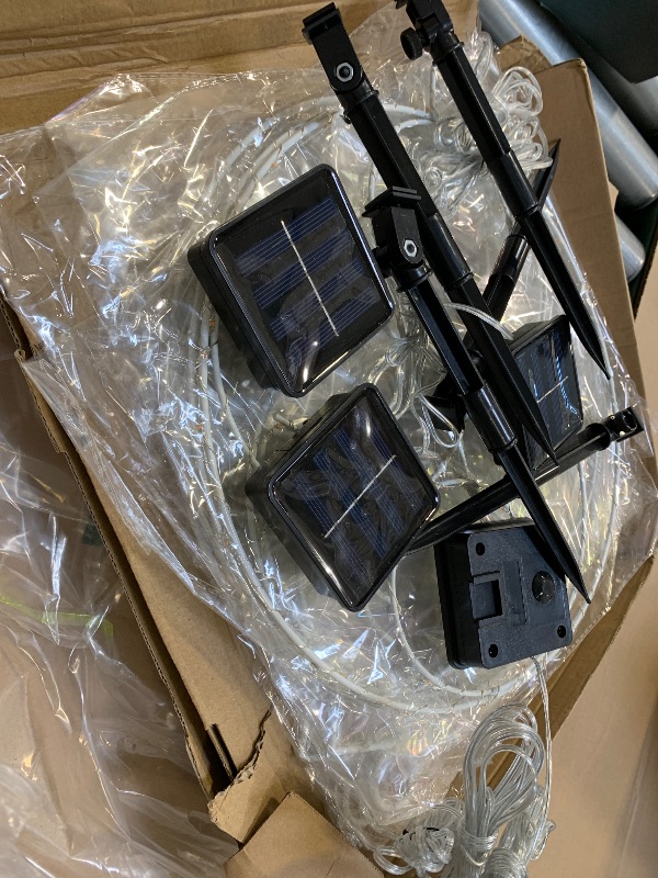 Photo 1 of 6 Pcs 12 Inch Solar Christmas Outdoor Light Decoration Christmas Hanging Ball LED Waterproof 60 Light with 8 Flicker Modes for Garden Tree Holiday Party Fireplace Decor