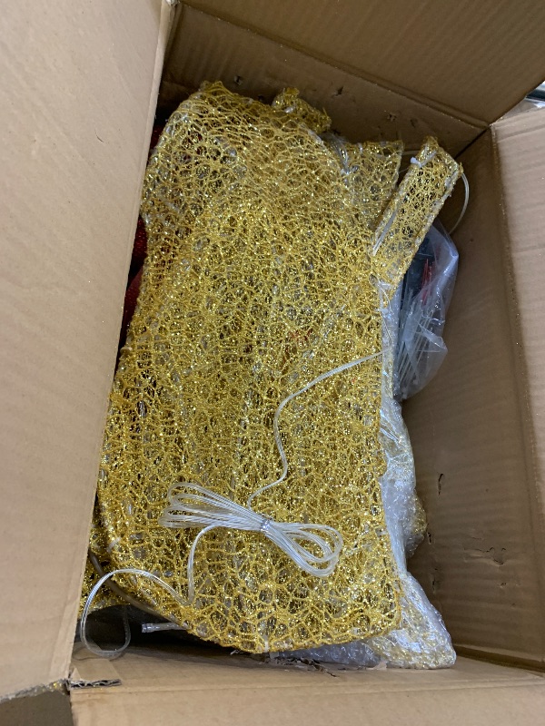 Photo 1 of 45" Large Outdoor Lighted Christmas Reindeer Family Set Decor, 3Pcs Handmade Light Up Xmas Deer Decoration with Stakes, Safe Material LED Plug and Play Outside Holiday Ornaments for Yard Lawn Garden