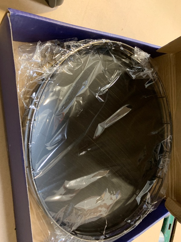 Photo 1 of 12" Oak Bathroom Vanity Tray Turntable for Perfume Candle, Round Wooden Decorative Tray for Kitchen Sink Countertop Organizer, Bathroom Counter Organizer for Skincare Makeup, Farmhouse Black Gold