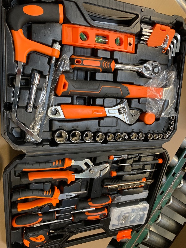 Photo 1 of 255-Piece Tool Set - Tool Kit with 12V Cordless Drill Driver, Toolbox Storage Case with Drawer, General Household Drill Set for DIY Projects, Home Repairs, Handyman